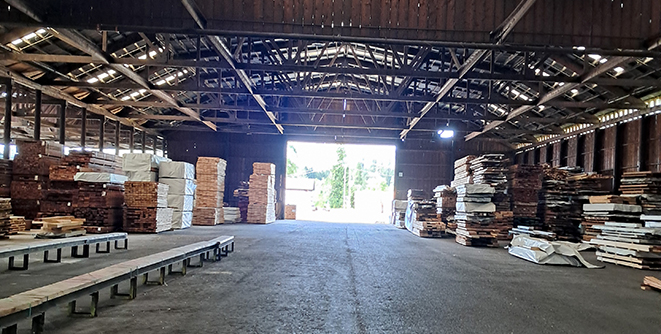 Alaska Yellow Cedar custom milling process at West Wind Forest Products Eugene Oregon