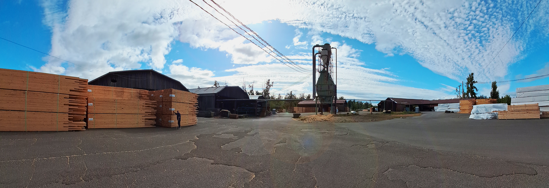 West Wind Forest Products lumber mill facility in Eugene, Oregon